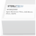 Sterlitech Nylon Membrane Filters, 0.65 Micron, 25mm, PK100 NY06525100